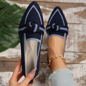 Bow Trim Loafers