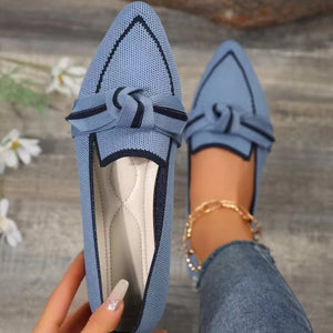 Bow Trim Loafers