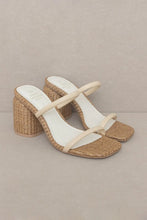 Load image into Gallery viewer, D-MARGARET-RAFFIA MULES