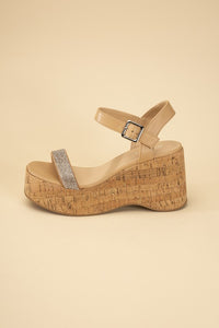 FRAYA-S Rhinestone Strap Sandals