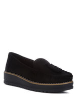 Load image into Gallery viewer, Daiki Platform Lug Sole Tassel Loafers