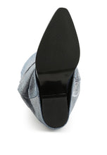 Load image into Gallery viewer, Capella Fold-Over Slouchy Denim Boot