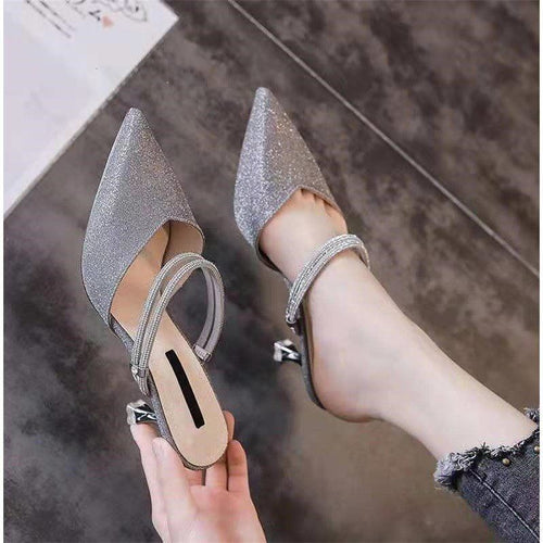 Mid-Heel Baotou Stiletto